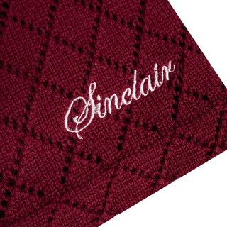 SINCLAIR CROCHET SHORTS | BURGUNDY