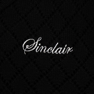 SINCLAIR CROCHET BUTTON DOWN | BLACK