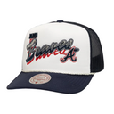Mitchell & Ness Atlanta Braves MLB Drop Shadow Trucker - White/Blue