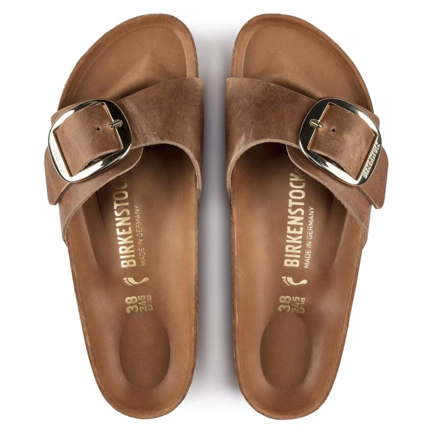 Birkenstock Madrid Big Buckle - "Cognac"