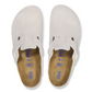 Birkenstock Boston Soft Footbed - "Antique White"