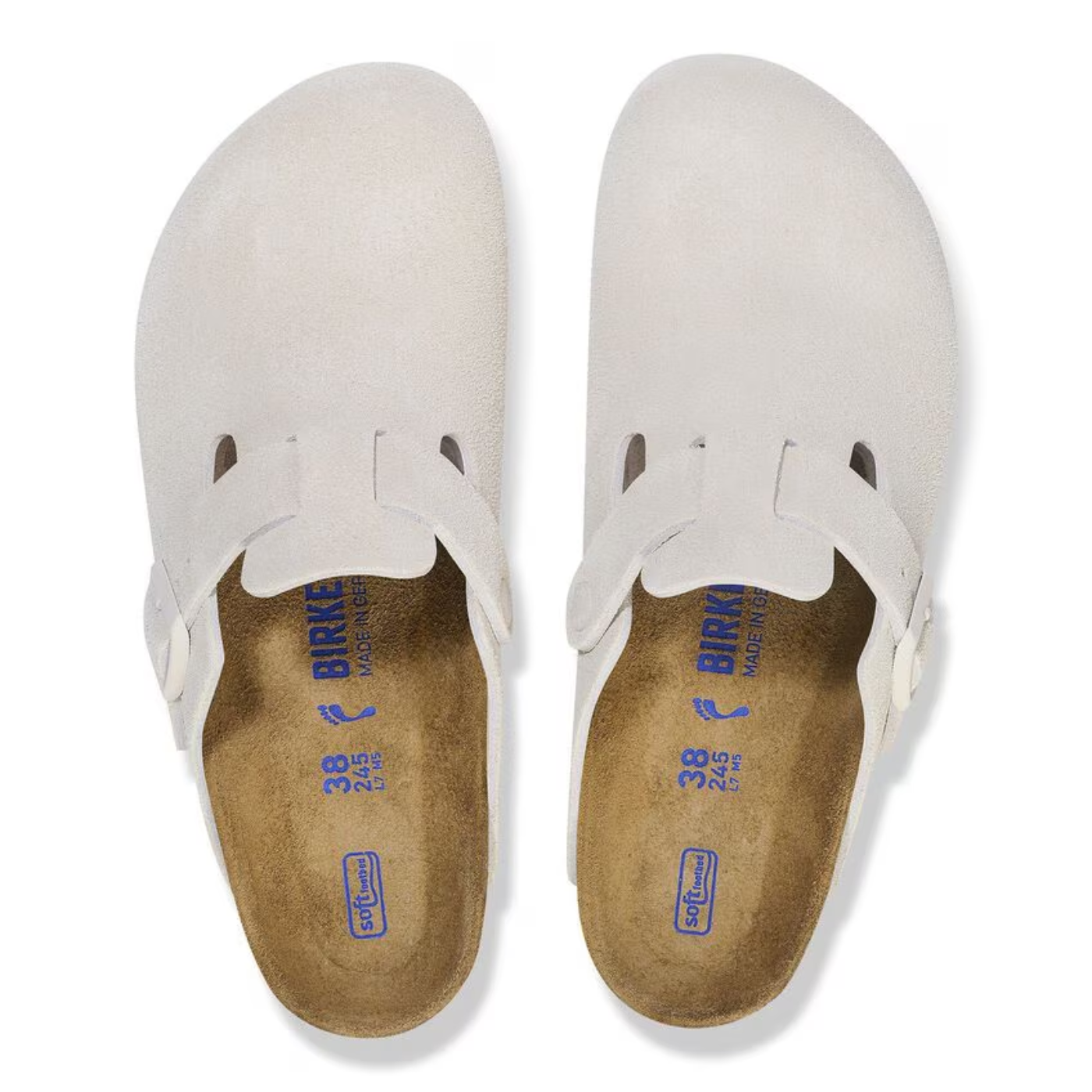 Birkenstock Boston Soft Footbed - "Antique White"