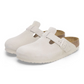 Birkenstock Boston Soft Footbed - "Antique White"