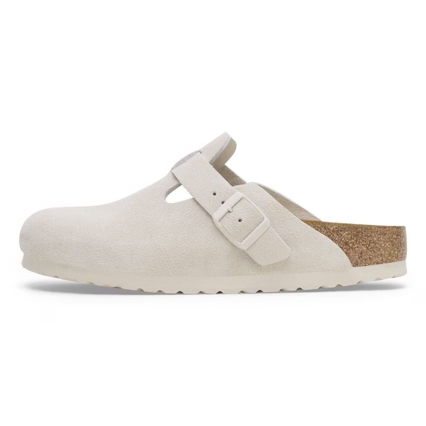 Birkenstock Boston Soft Footbed - "Antique White"