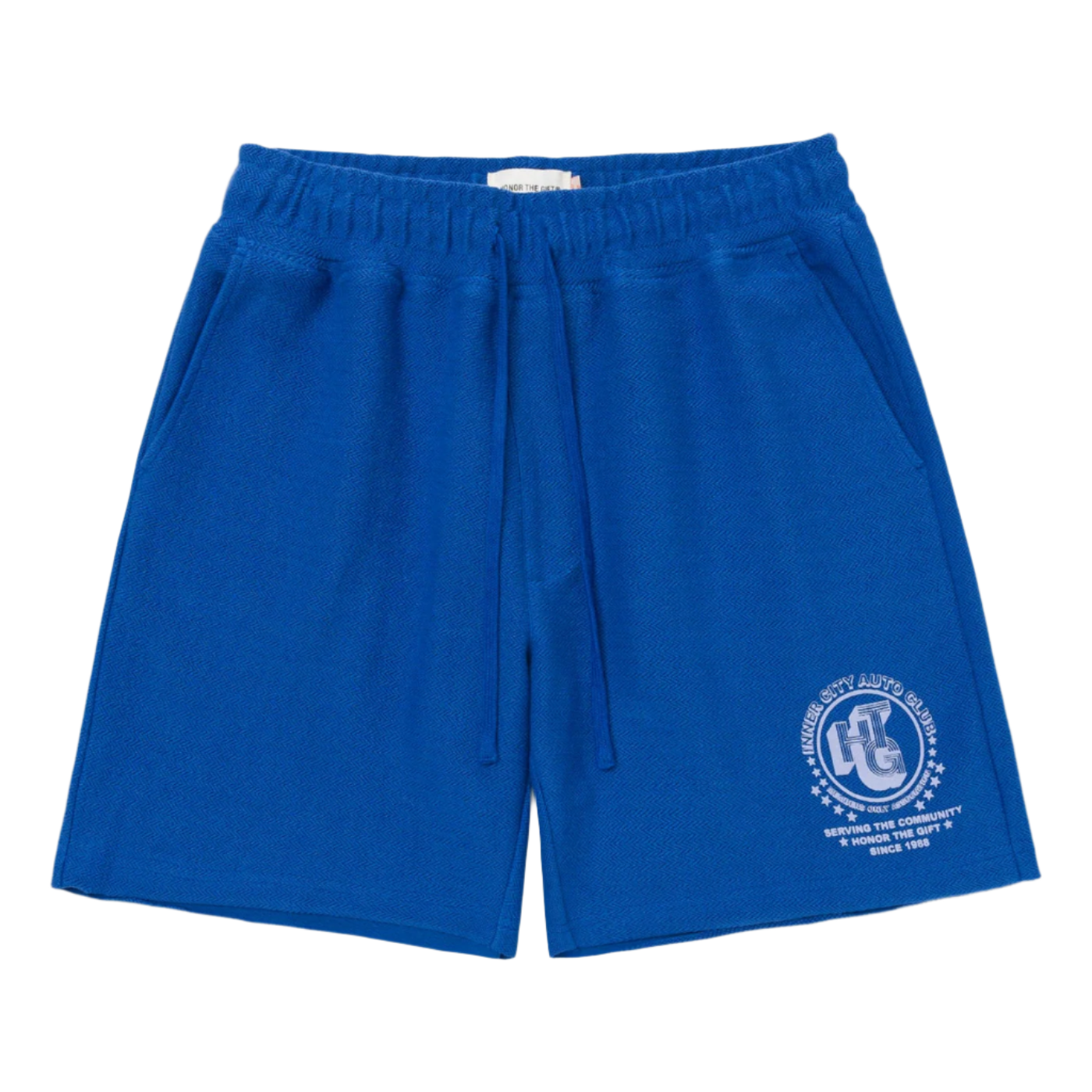 Honor The Gift Race Herringbone Shorts - Blue