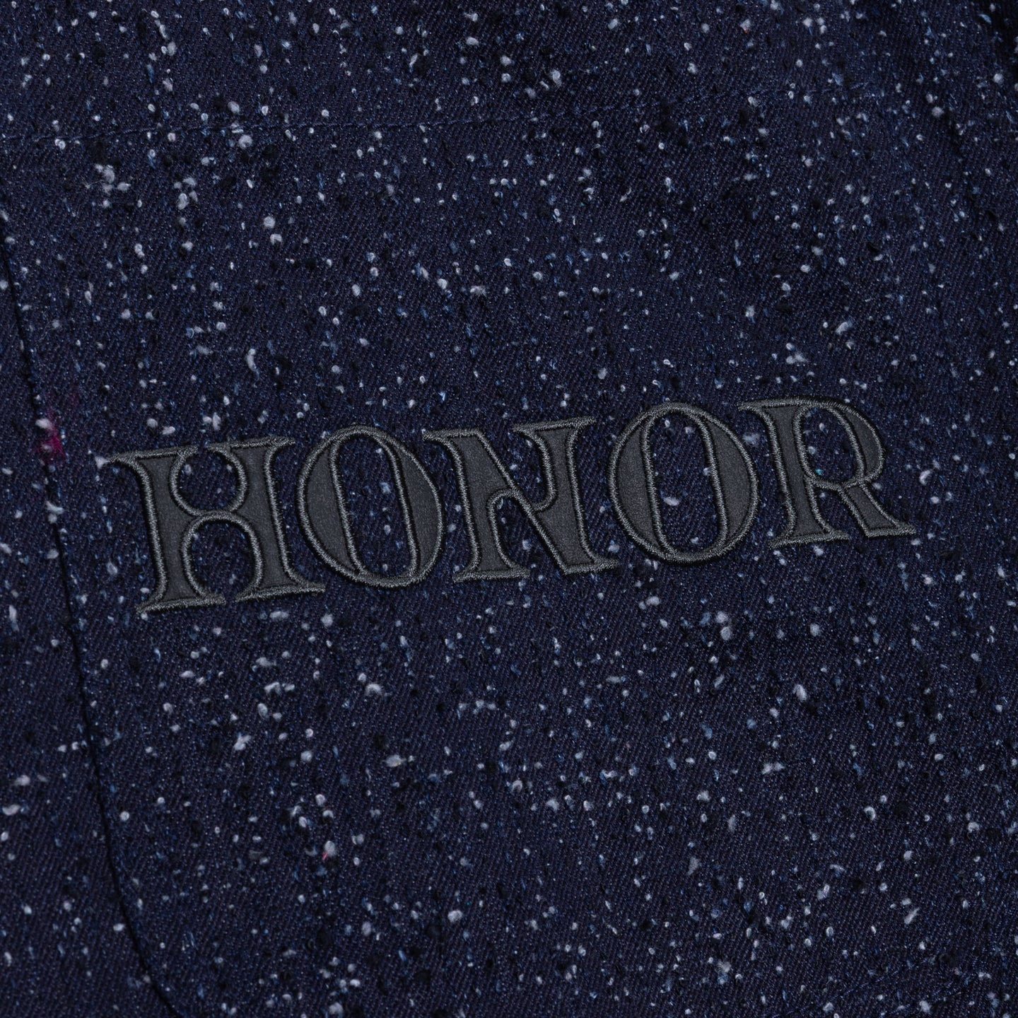 Honor The Gift Nep Yarn Wide Leg Pants - Dark Blue