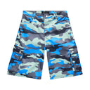 Homme Femme Echo Cargo Shorts - Blue