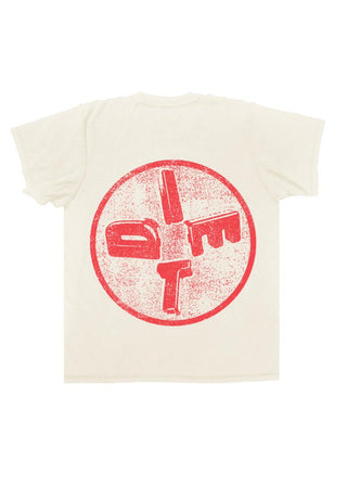 Diet Starts Monday LA Tee - Antique White/Red