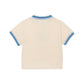 Honor The Gift Multi-Color Ringer Tee - Cream/Blue
