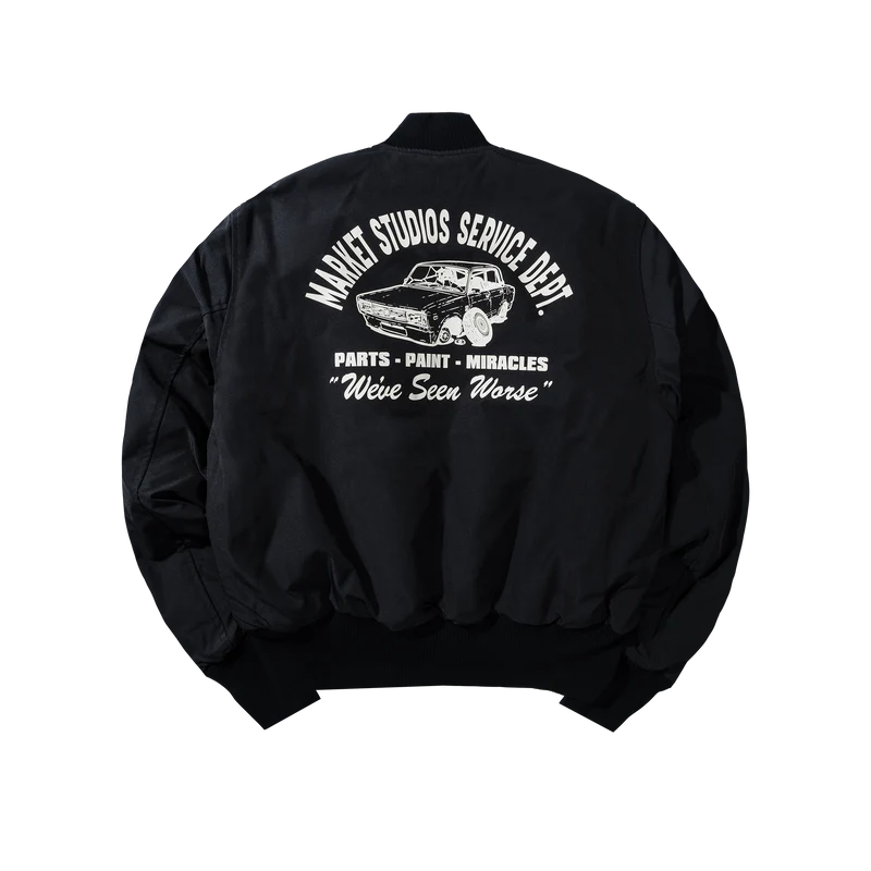Market Handyman Reversible Bomber Jacket - Pirate Blackwood Camo