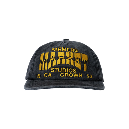 Market Farmers Market 5-Panel Hat - Washed Black