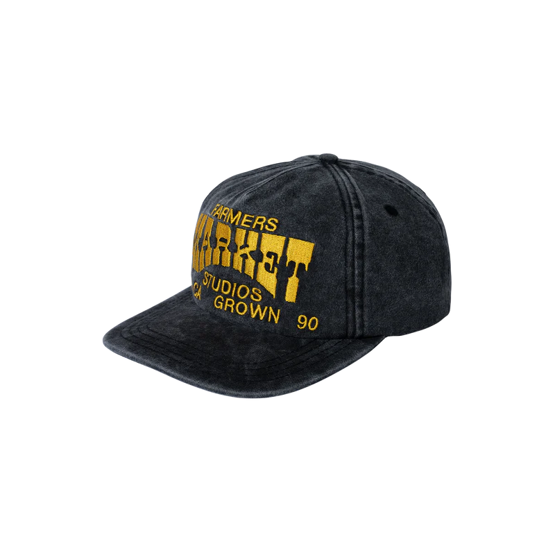 Market Farmers Market 5-Panel Hat - Washed Black