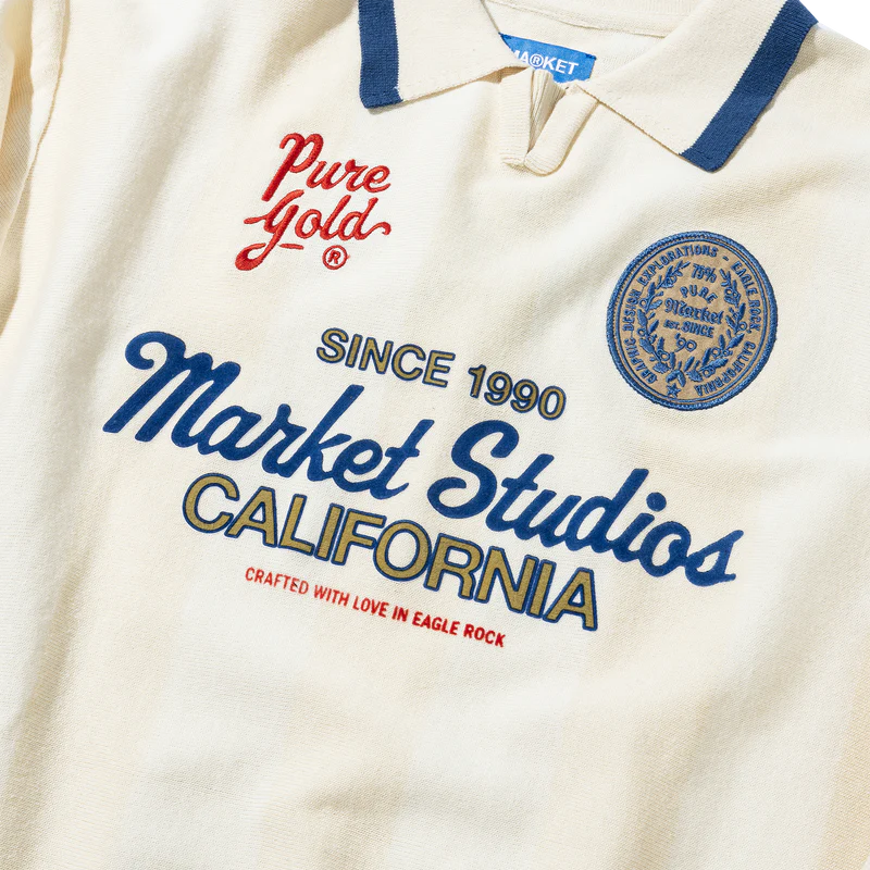 Market Pure Gold Collared Sweater - Buttercream