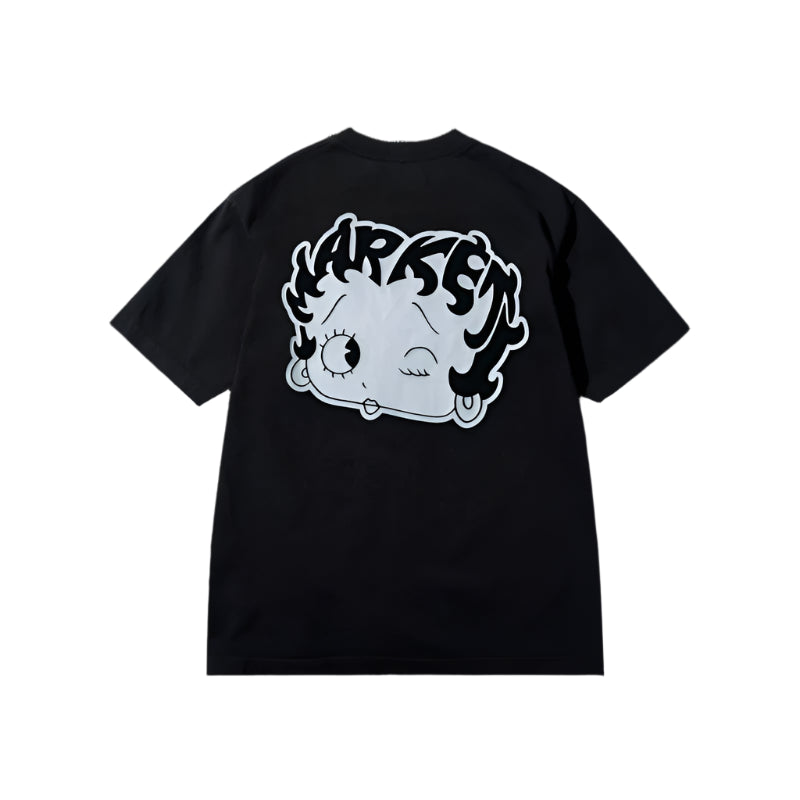 Market Betty Boop Mascot T-Shirt - Black