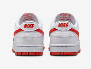 Men's Nike Dunk Low Retro - White/Picante Red