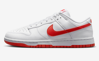 Men's Nike Dunk Low Retro - White/Picante Red