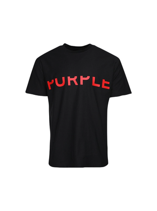 PURPLE TEXTURED JERSEY SS TEE