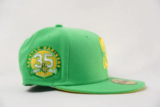 New Era Seattle Mariners 35th Anniversary Fitted Hat - Green/Yellow