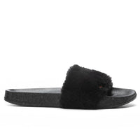 Puma Cool Cat Fluffy Slides Black SOLE PLAY