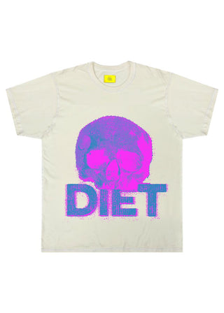 Men's Diet Starts Monday "Skull" Tee - Antique White