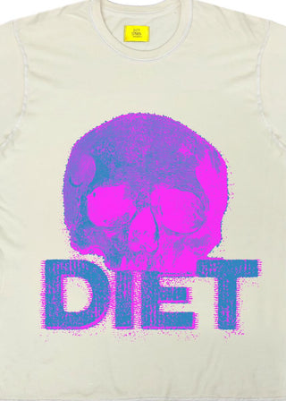 Men's Diet Starts Monday "Skull" Tee - Antique White