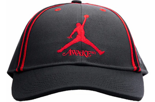 Jordan x Awake NY Structured Club Hat - "Smoke Grey/Red"