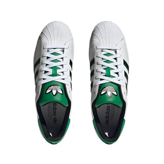 Men's Adidas Superstar - Cloud White/Green
