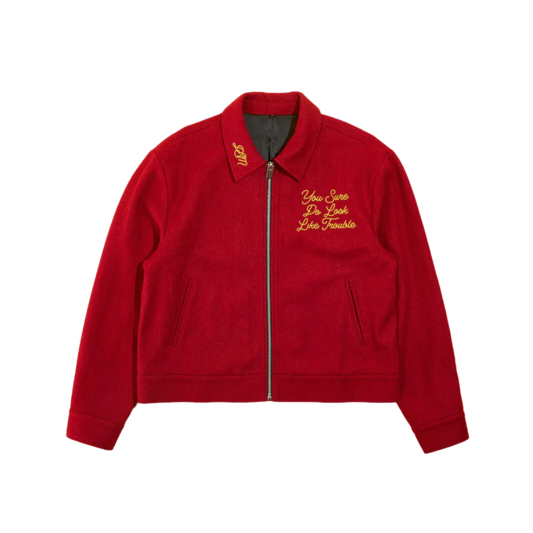 Diet Starts Monday Trouble Jacket - Red