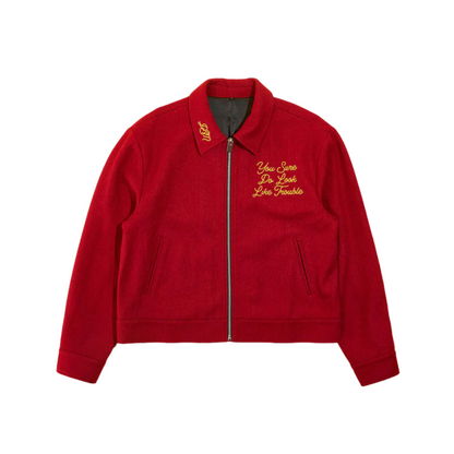 Diet Starts Monday Trouble Jacket - Red