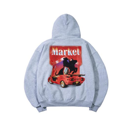 Market Bullrider Hoodie - Grey