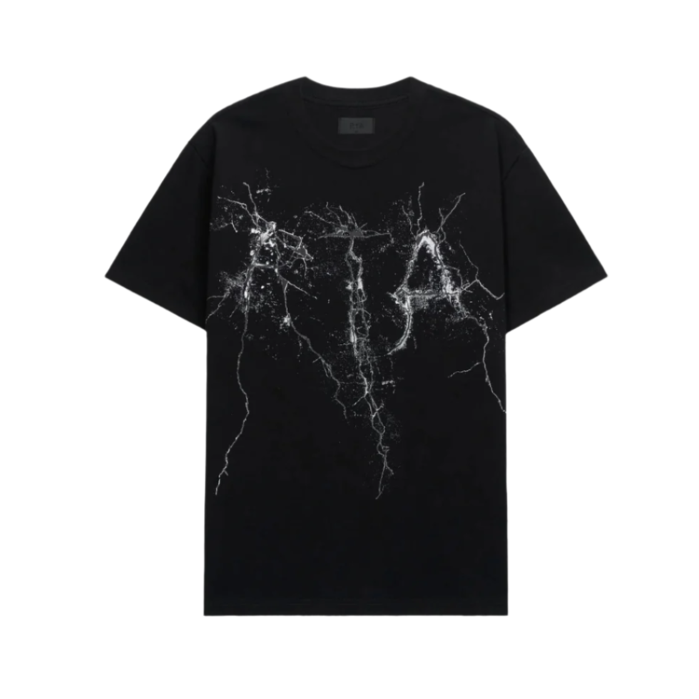 RtA Liam Cracked Logo Tee - Black