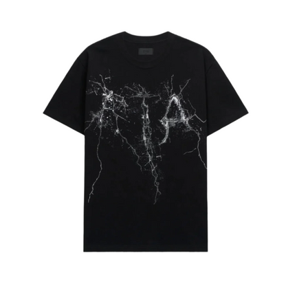 RtA Liam Cracked Logo Tee - Black