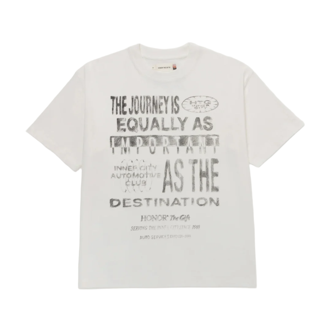 Honor The Gift Travelled Journey Tee - White