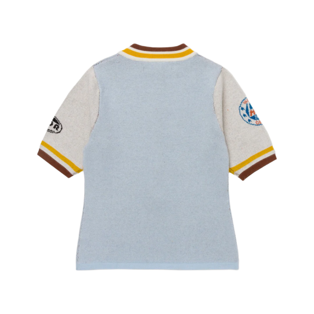 Honor The Gift Racing Mock Neck - Sky Blue