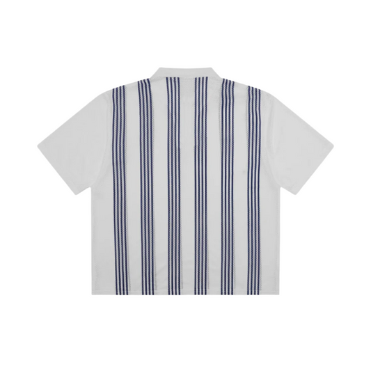 Students Howards S/S Mesh Zip Polo Shirt - White