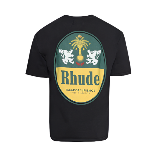 Rhude Tabaco Tee - Vintage Black