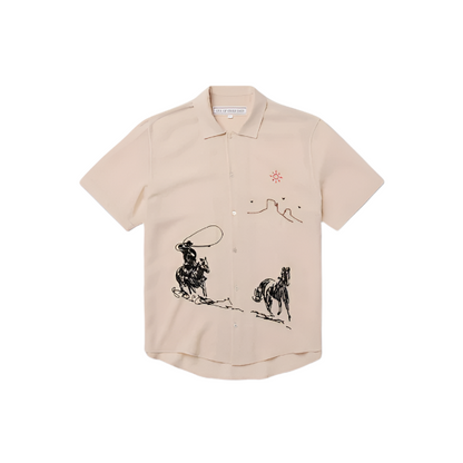 One Of These Days Into The Distance Camp T-Shirt - Ivory