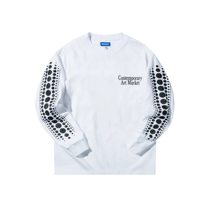 Market Infinity Gourd Longsleeve T-Shirt - White