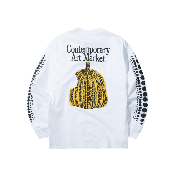 Market Infinity Gourd Longsleeve T-Shirt - White