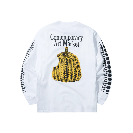 Market Infinity Gourd Longsleeve T-Shirt - White