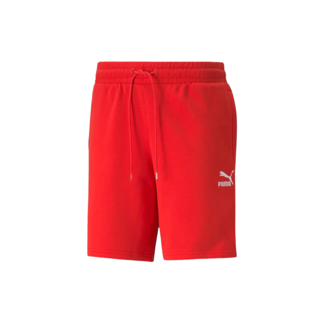 Puma Classics Logo French Terry Short - High Risk Red