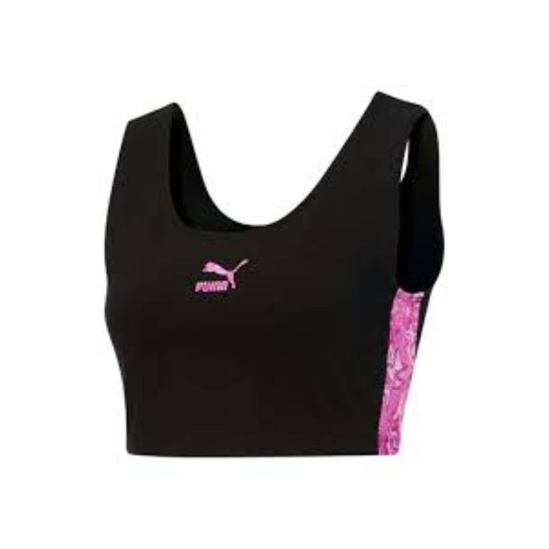 Puma Hypnotize T7 Bralette - Black/Pink