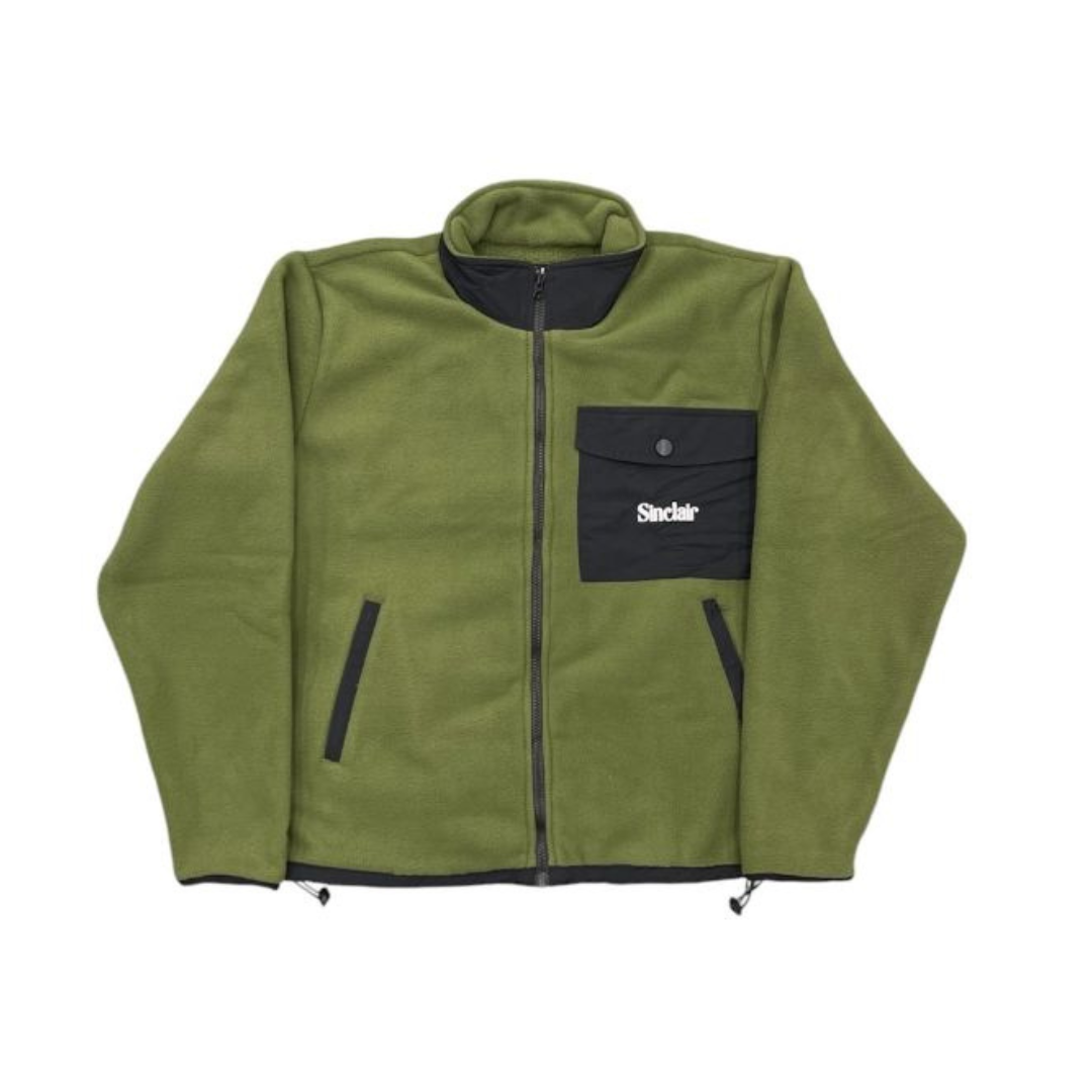 Sinclair Cargo Pocket Fleece Jacket - Olive