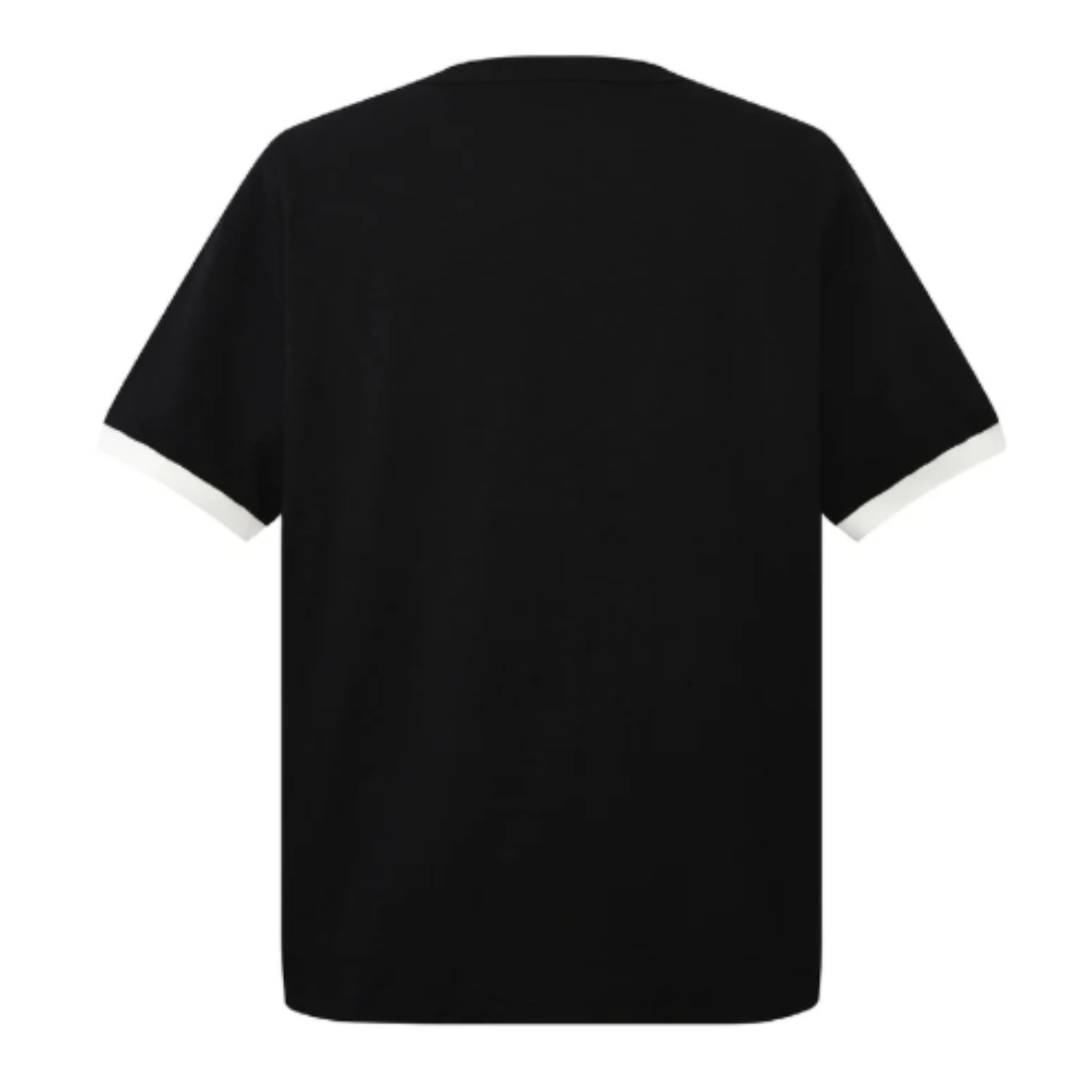 Birth Of Royal Child Patchwork Pearl Tee - Black