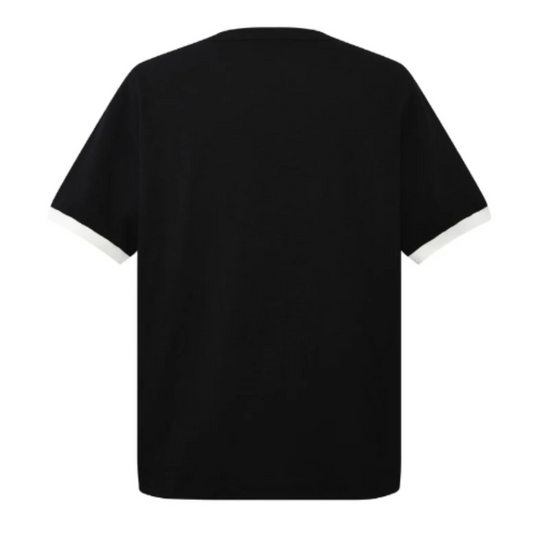 Birth Of Royal Child Patchwork Pearl Tee - Black