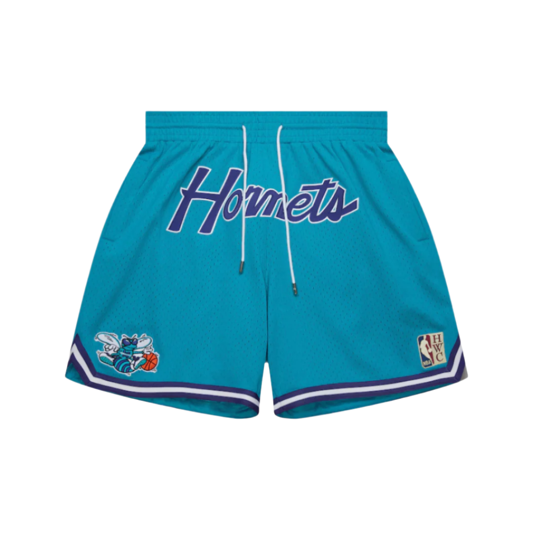 Mitchell & Ness x Just Don Hornets Practice Shorts - Teal