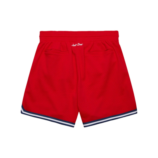 Mitchell & Ness x Just Don Team USA Practice Shorts - Red