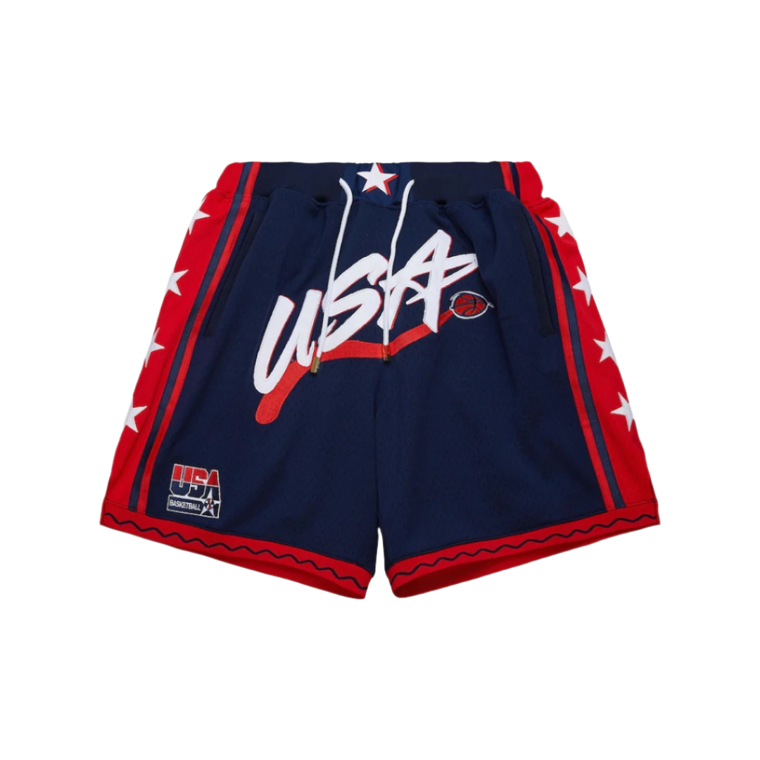 Mitchell & Ness x Just Don Team USA Olympic Shorts - Navy