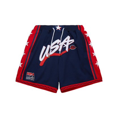 Mitchell & Ness x Just Don Team USA Olympic Shorts - Navy