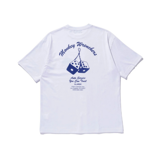 X-Large Monkey Wrenchers Tee - White